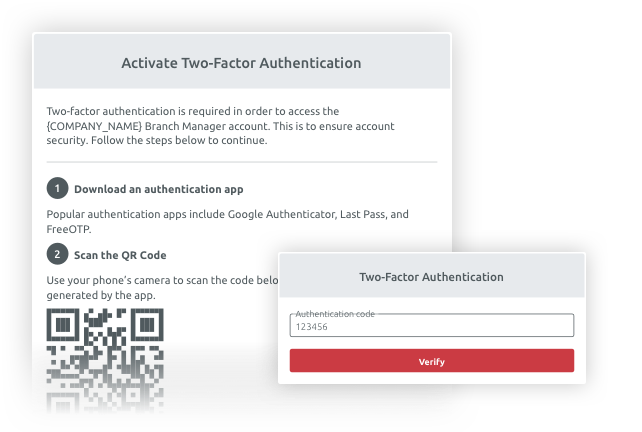 TIMIFY Two-Factor Authentication (2FA) Core Product